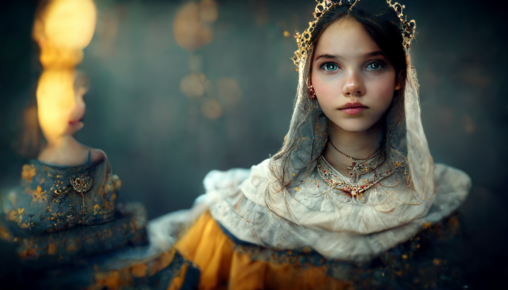 girl, ultra realistic, octane render, cinematic, princess, --ar 16:9